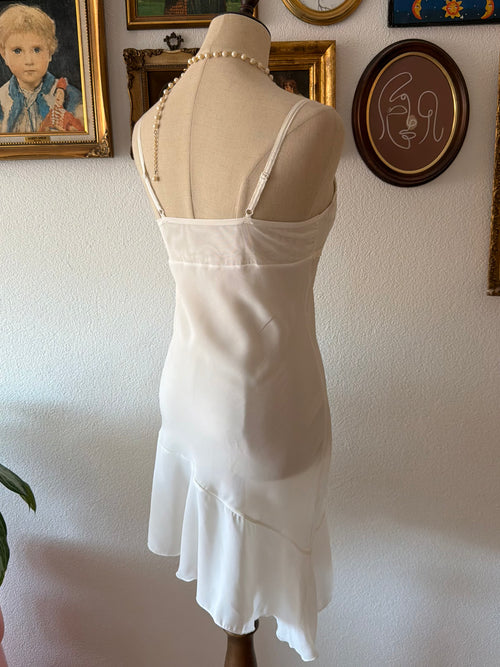 Golden Glitter Sheer Chiffon Slip Size S