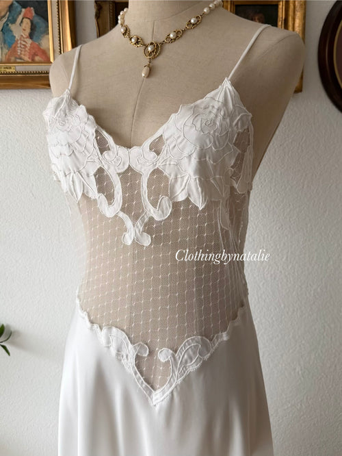 Linda Bridal Maxi Satin Dress Size S