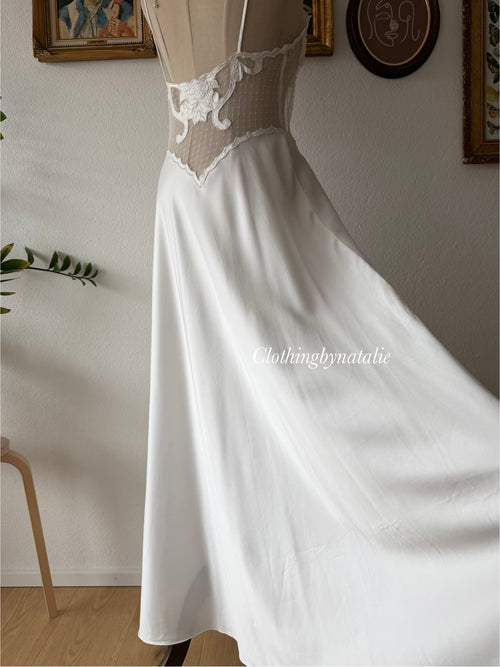 Linda Bridal Maxi Satin Dress Size S