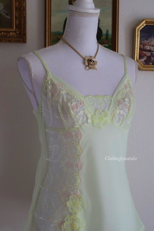 Japanese Mint Chiffon Cami (New 100% - S)
