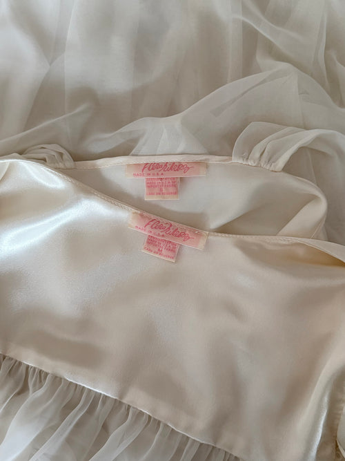 Flora Nikrooz Bridal Maxi Peignoir Set Size S