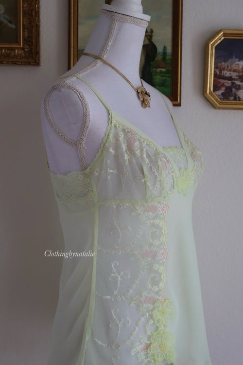 Japanese Mint Chiffon Cami (New 100% - S)