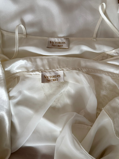 Victoria’s Secret Bridal Satin Peignoir Set Size S