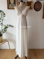 Evete Maxi Nylon Chiffon Gown Size S