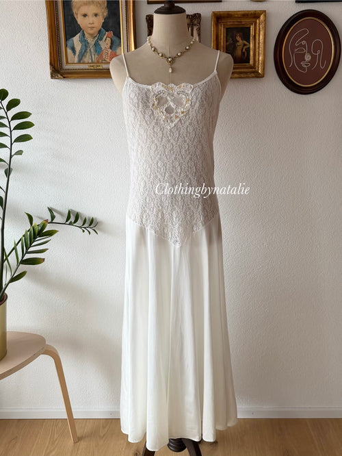 Val Mode Bridal Nylon Maxi Peignoir Size M