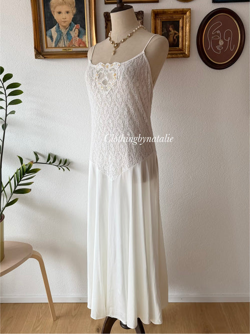 Val Mode Bridal Nylon Maxi Peignoir Size M