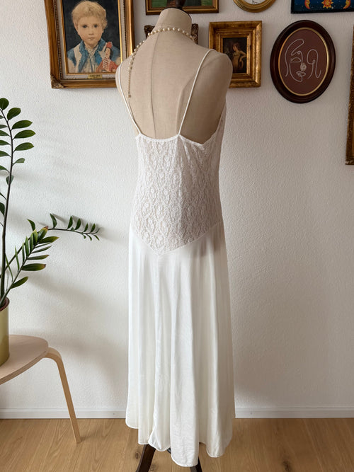 Val Mode Bridal Nylon Maxi Peignoir Size M