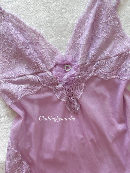 Lila Sheer Mesh Slip Dress Size XS