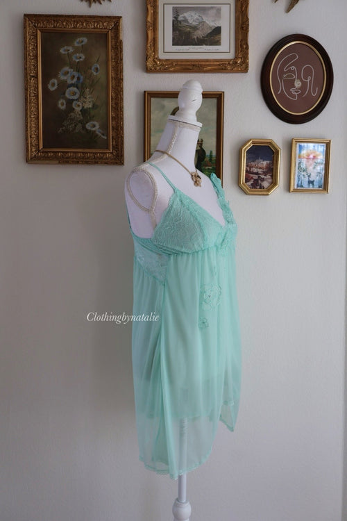 Fairy Mint Babydoll Set (New 100%- S/M)