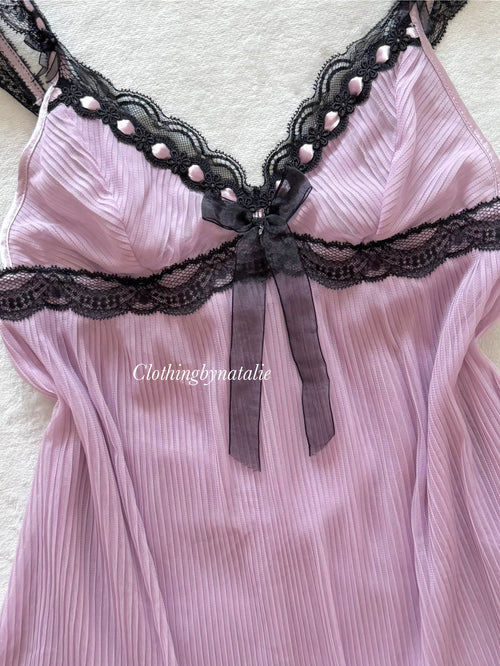 Black Lila Pleated Babydoll Size S/small M