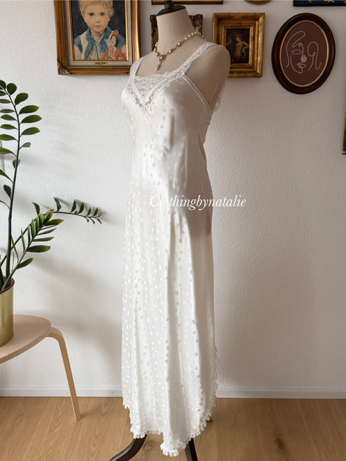 Carole Hochmann Bridal Maxi Satin Peignoir Set Size S