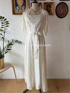 Carole Hochmann Bridal Maxi Satin Peignoir Set Size S