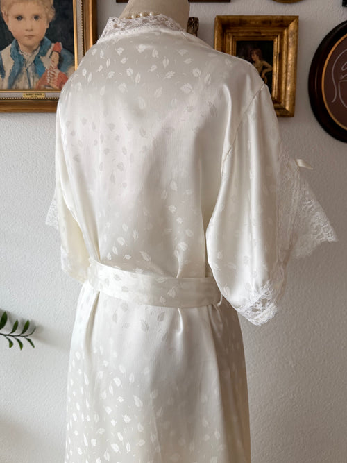 Carole Hochmann Bridal Maxi Satin Peignoir Set Size S