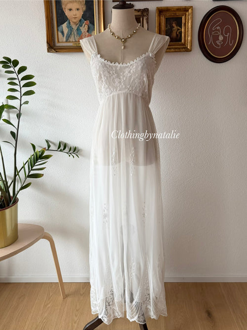 Flora Nikrooz Fairy Mesh Maxi Nightgown Size S/M