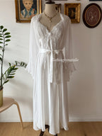 Dentelle Bridal Maxi Peignoir Set Size M