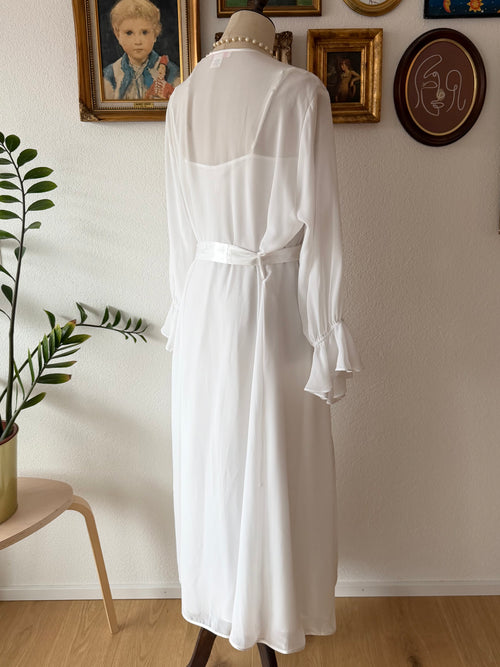 Dentelle Bridal Maxi Peignoir Set Size M