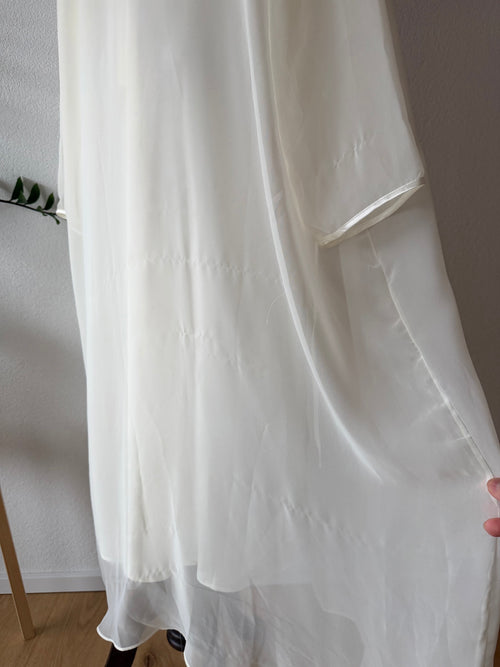 Delicates Bridal Satin Maxi Peignoir Set Size M