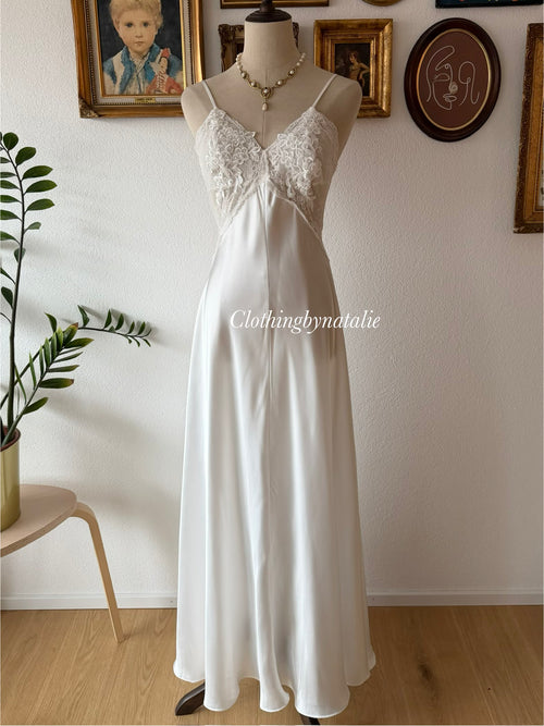 Inbloom Bridal Satin Maxi Peignoir Set Size M