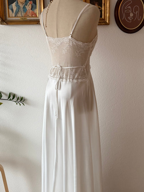 Inbloom Bridal Satin Maxi Peignoir Set Size M