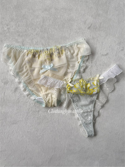 NEW Underwear Set Nude/Green size M
