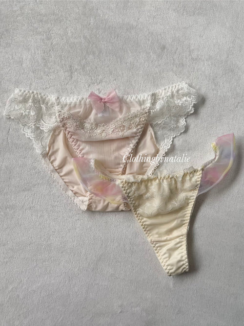 NEW Pink/Yellow Underwear Set size M