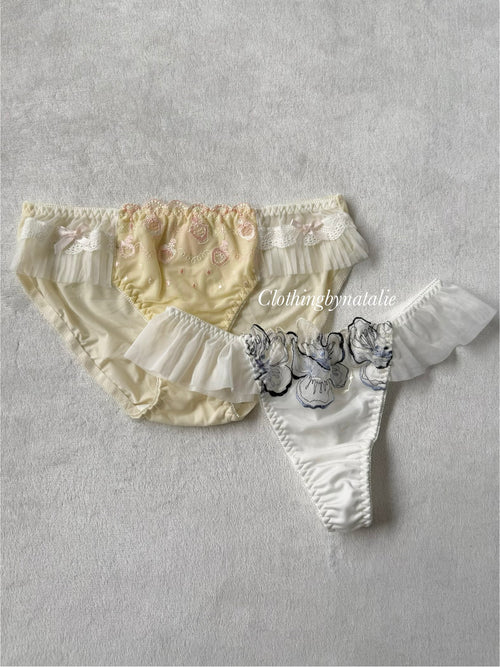 NEW Yellow/White Underwear Set Size M