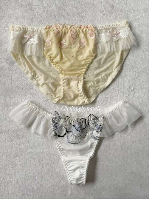 NEW Yellow/White Underwear Set Size M