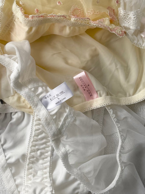 NEW Yellow/White Underwear Set Size M