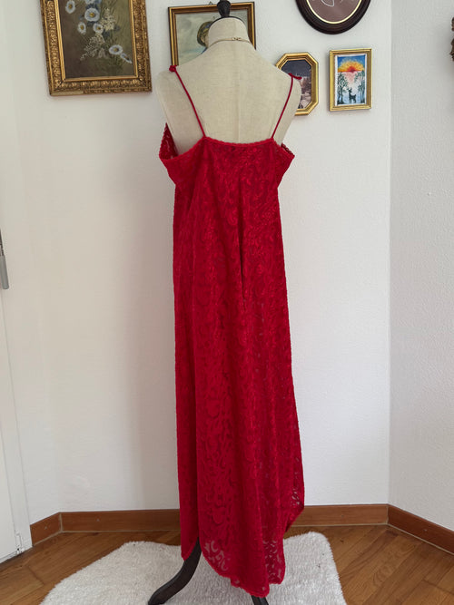 Lucie Ann Red Peignoir Set size M