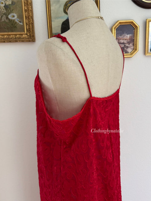 Lucie Ann Red Peignoir Set size M