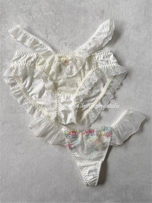 NEW White Underwear Set size M
