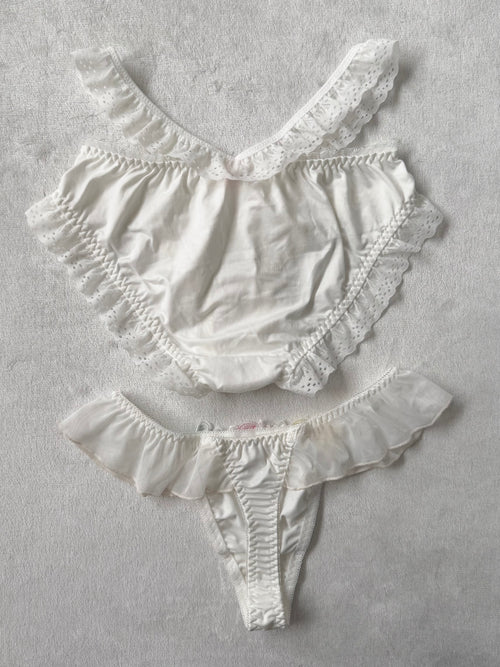 NEW White Underwear Set size M