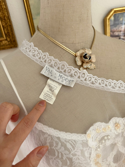 Val-Mode Bridal Nylon Peignoir Set size S/M