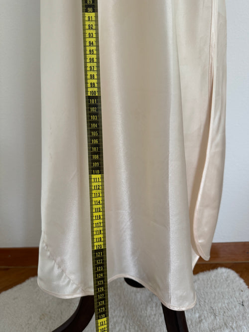 Victoria’s Secret Champagne Satin Maxi Slip size S