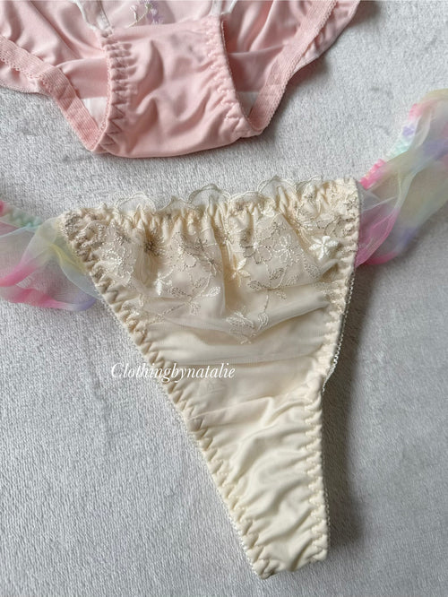 NEW Pink/Yellow Underwear Set size M
