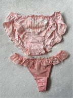 NEW Pink Heart Underwear Set size M
