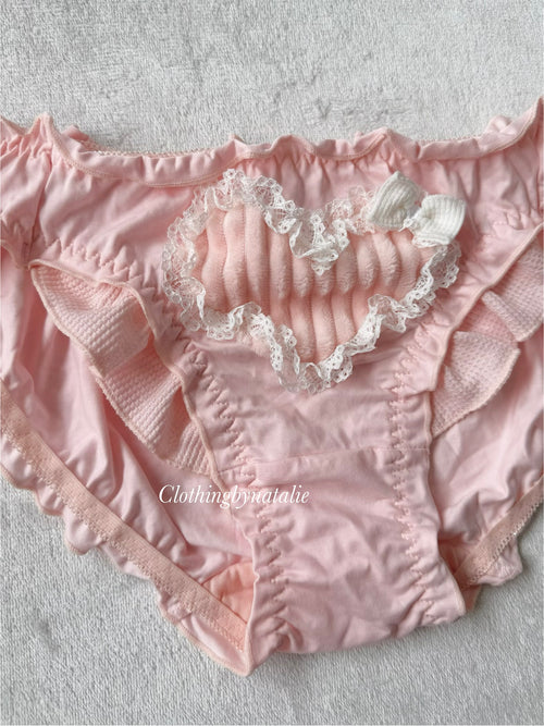 NEW Pink Heart Underwear Set size M