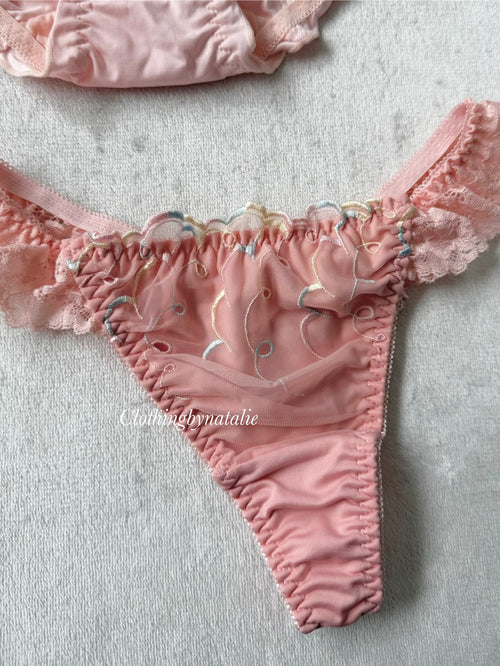 NEW Pink Heart Underwear Set size M