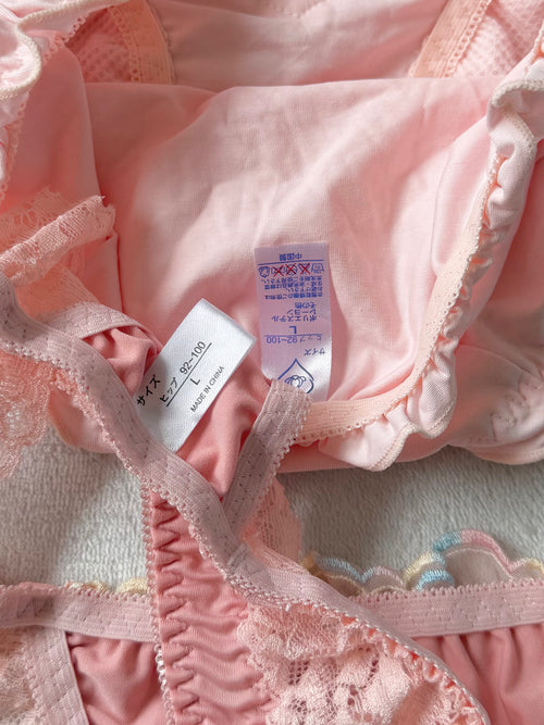 NEW Pink Heart Underwear Set size M