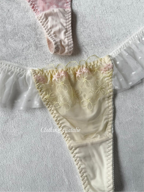 NEW Pink/Yellow Underwear Set size L