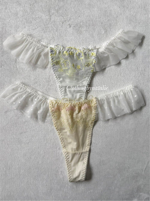 NEW Purple/Yellow Underwear Set Size L