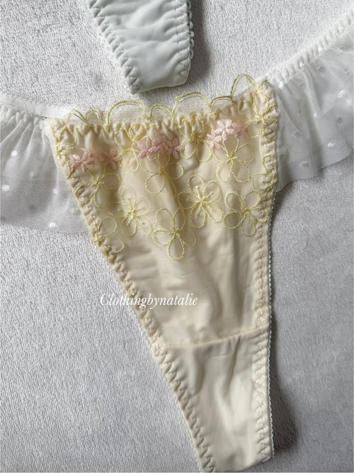 NEW Purple/Yellow Underwear Set Size L