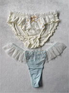 NEW White/Blue Underwear Set size L