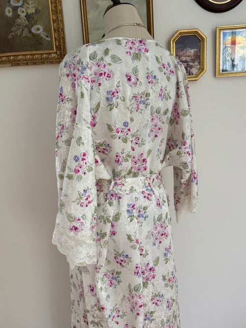 Expression Floral Brocade Peignoir size S/M