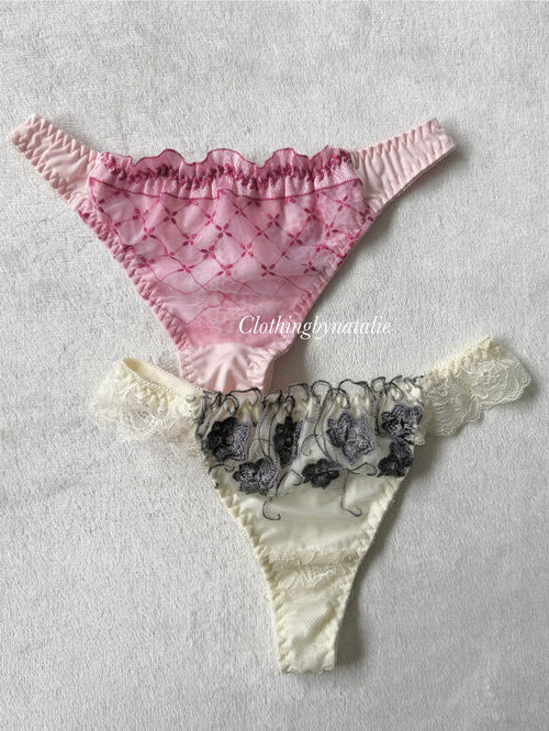 NEW Pink/White Underwear Set size S