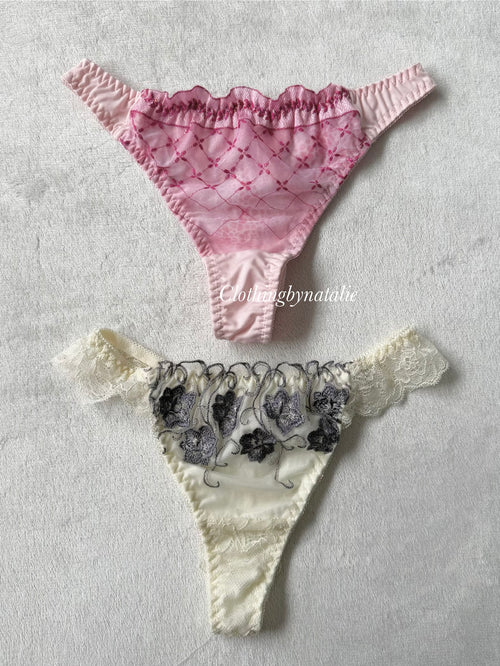 NEW Pink/White Underwear Set size S