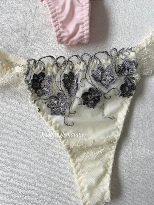 NEW Pink/White Underwear Set size S