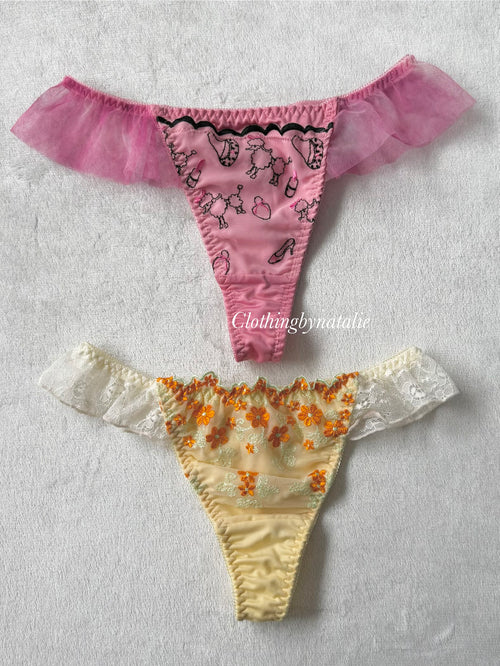 NEW Pink/Yellow Underwear Set size M