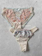 NEW Orange/Cream Underwear Set size S