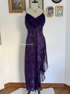 Victoria’s Secret Purple Brocade Maxi Slip size M
